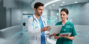 How digital marketing transforms medical practices for success with May Medical Solutions branding.