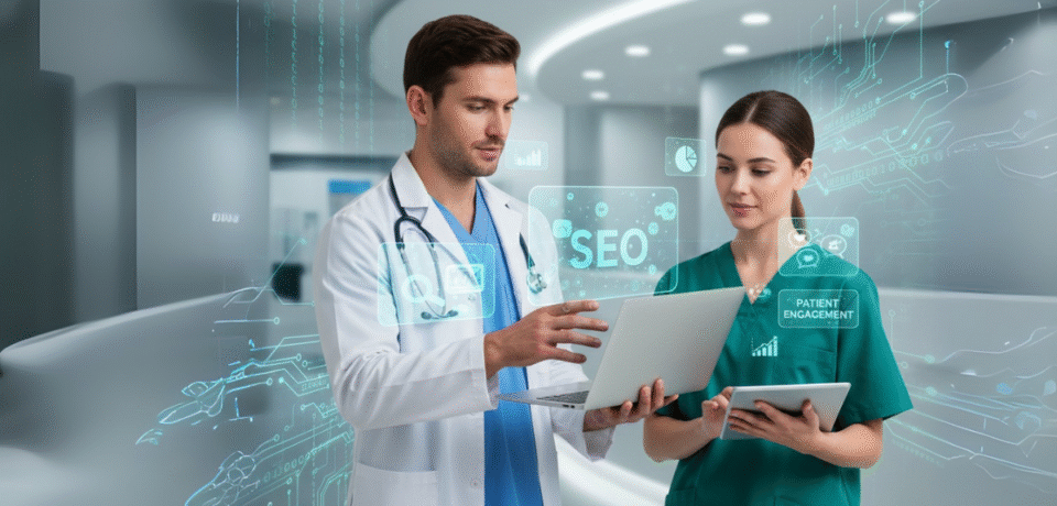 How digital marketing transforms medical practices for success with May Medical Solutions branding.